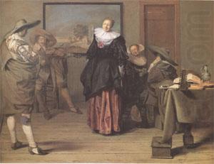 Lambert  Jacobsz The Dancing Lesson (mk05) china oil painting image
